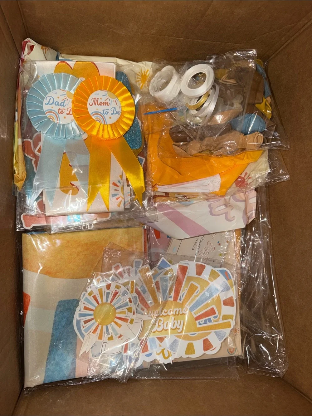 ‘Here Comes the Son’ Baby Shower Decoration Set